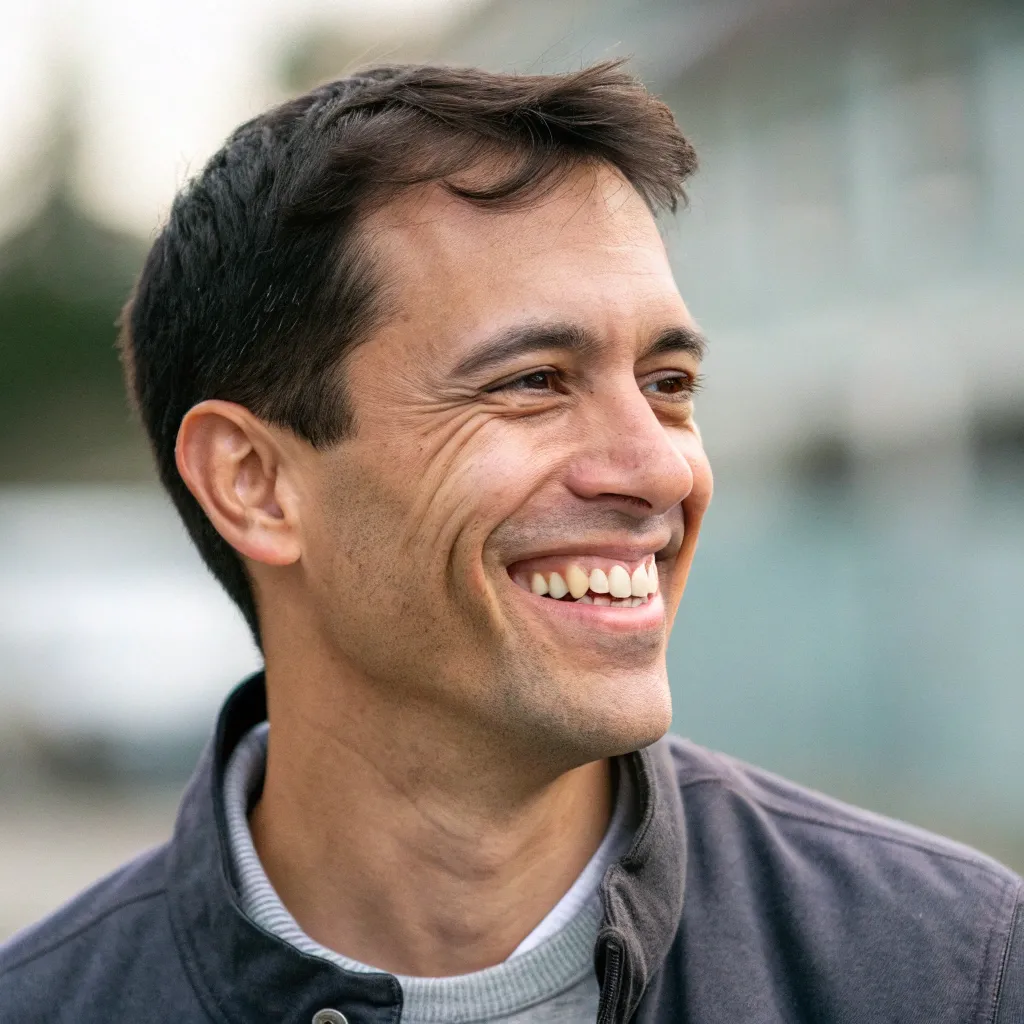 smiling man